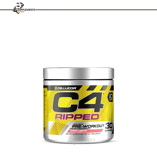 Cellucor C4 Ripped pre-workout supplement, 30 servings, enhances energy and metabolism.