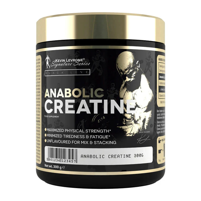 Kevin Levrone Black Line Anabolic Creatine supplement for muscle growth and performance enhancement.