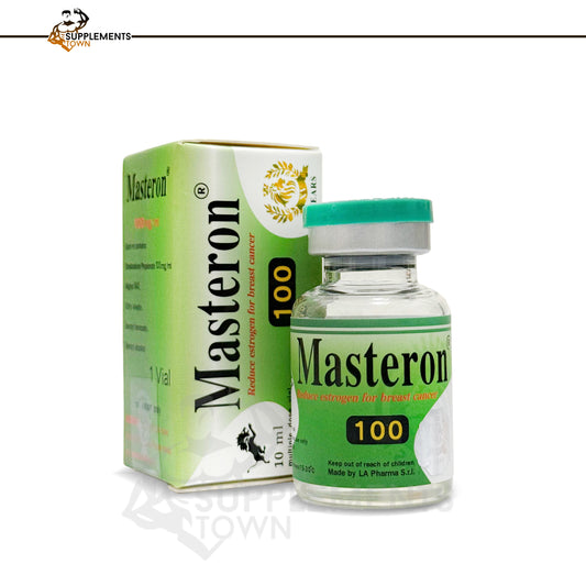 Masteron 10ml/100mg vial by La Pharma for muscle growth and performance.