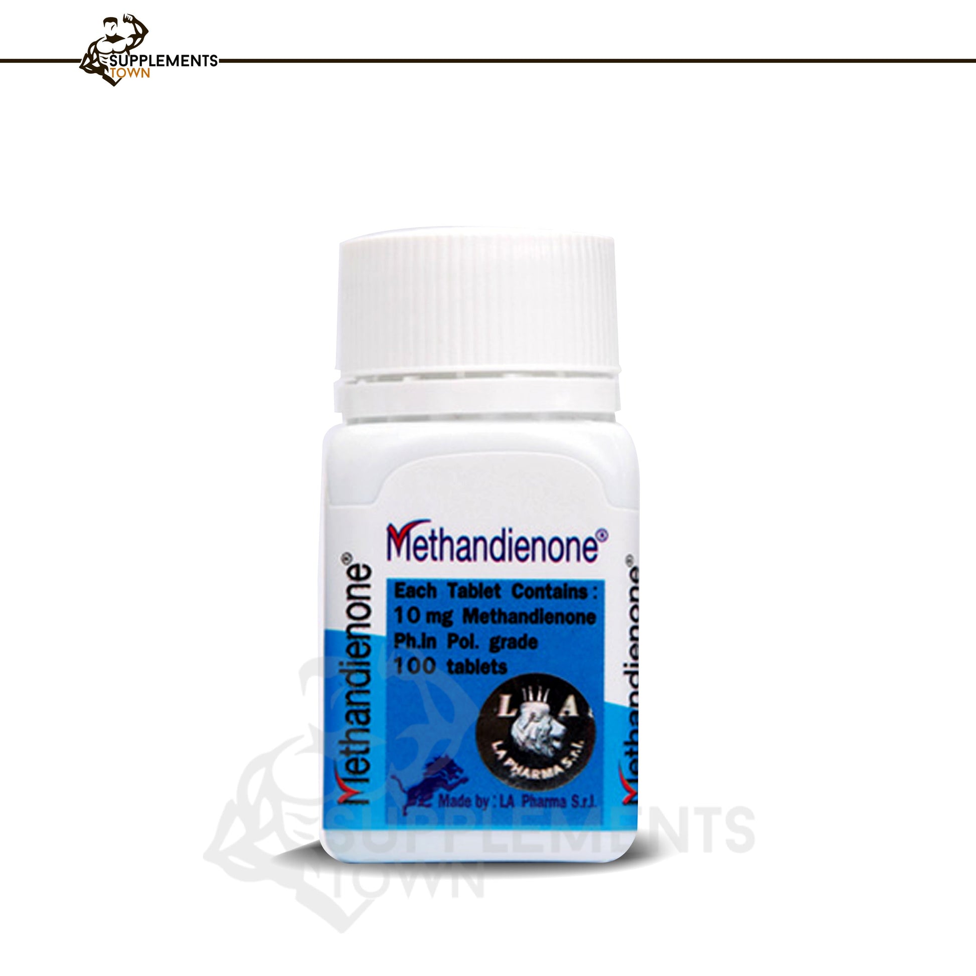 Methadienone 100 Tabs By La Pharma bottle for muscle mass and strength enhancement.