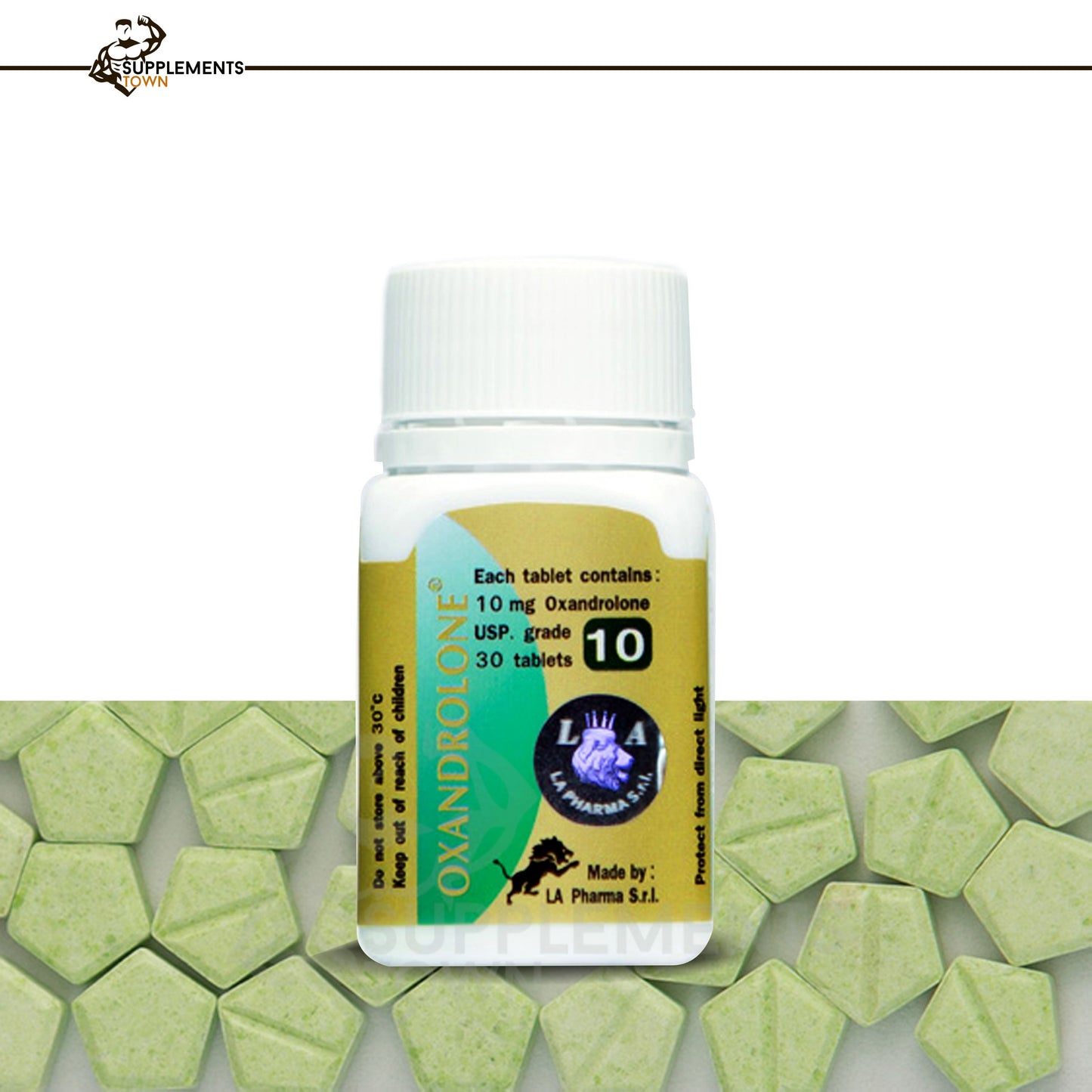 Oxandrolone LA Pharma 10mg 30 Tablets