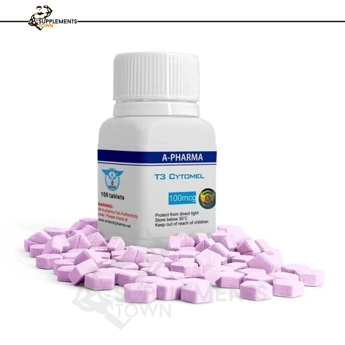 T3 Cytomel 100mg – 100 Tablets By Apharma