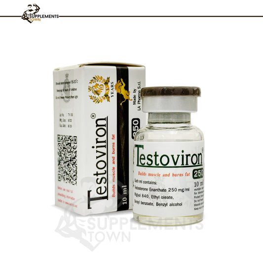 Testoviron 10ml vial by La Pharma for muscle mass and strength.