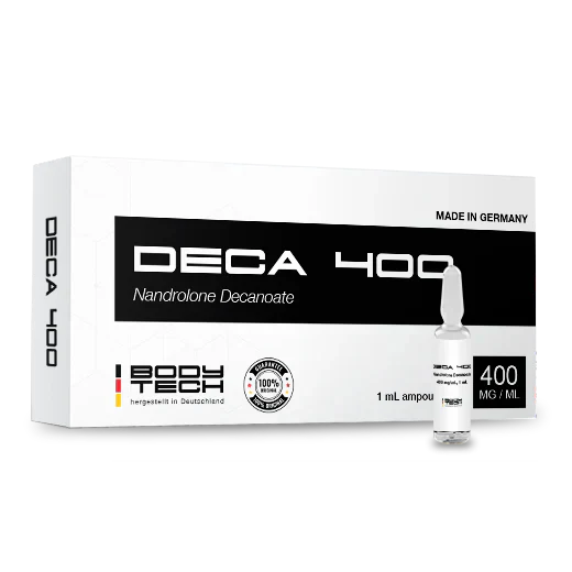 Bodytech Deca 400 Nandrolone Decanoate packaging and vial.