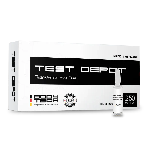 Bodytech Test Depot 250mg Testosterone Enanthate packaging.