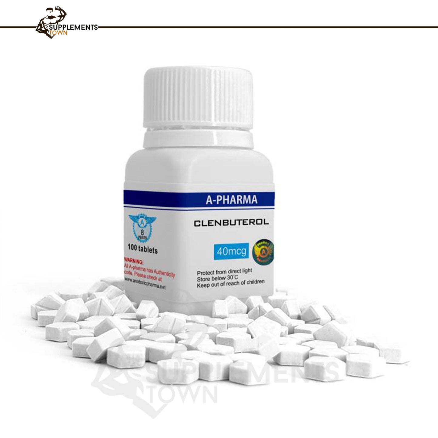 Clenbuterol 40mg – 100 Tablets by Apharma