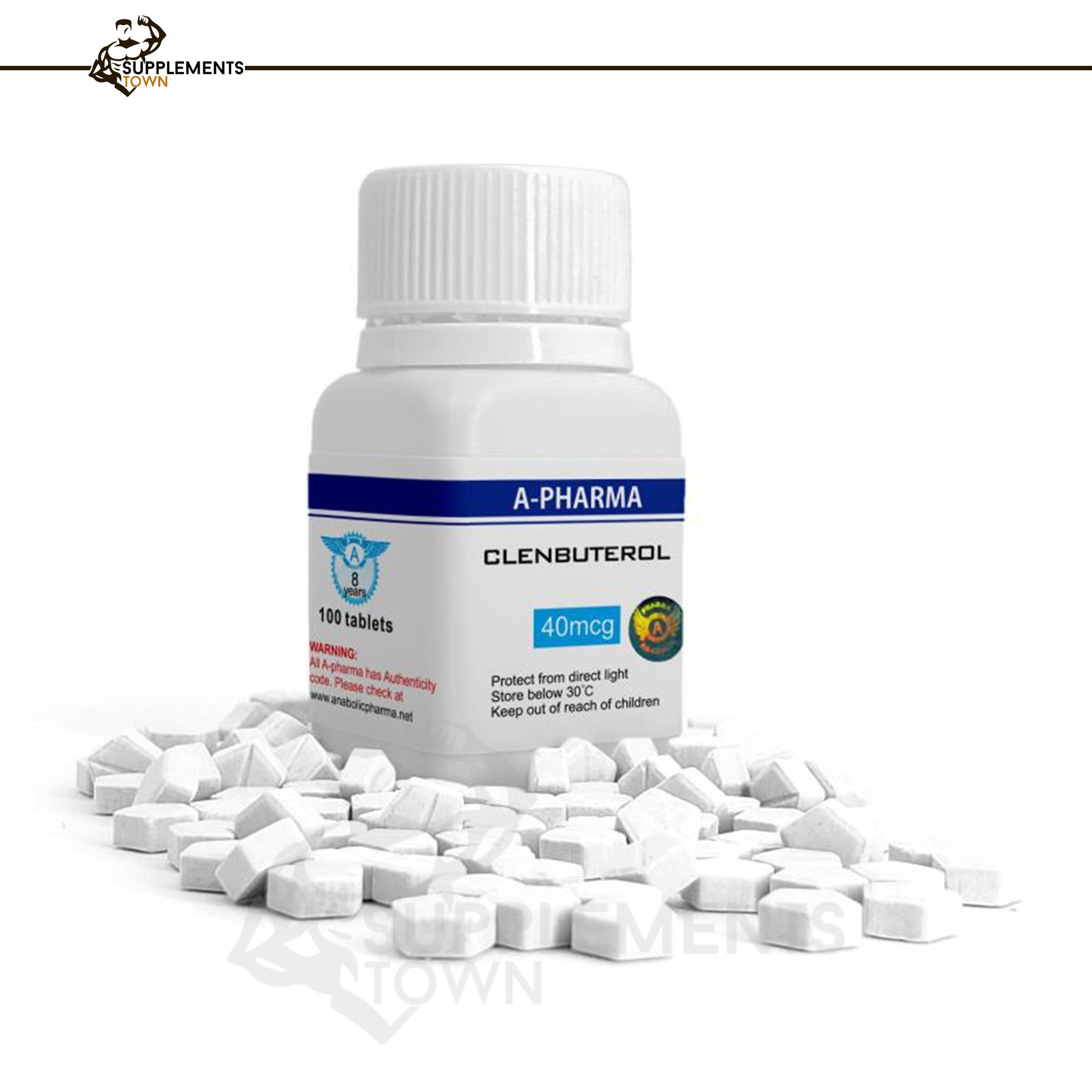 Clenbuterol 40mg – 100 Tablets by Apharma