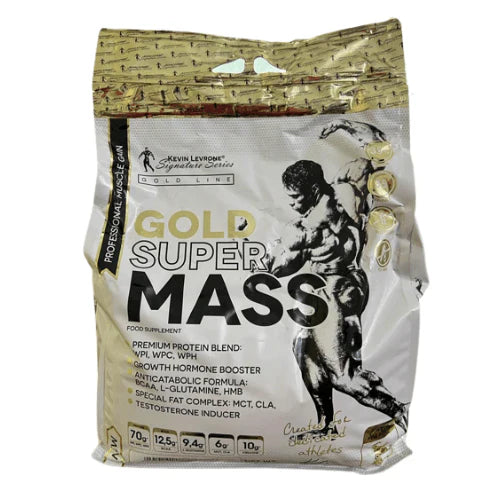 Kevin Levorone Gold Super Mass supplement 7 kg bag for muscle gain.